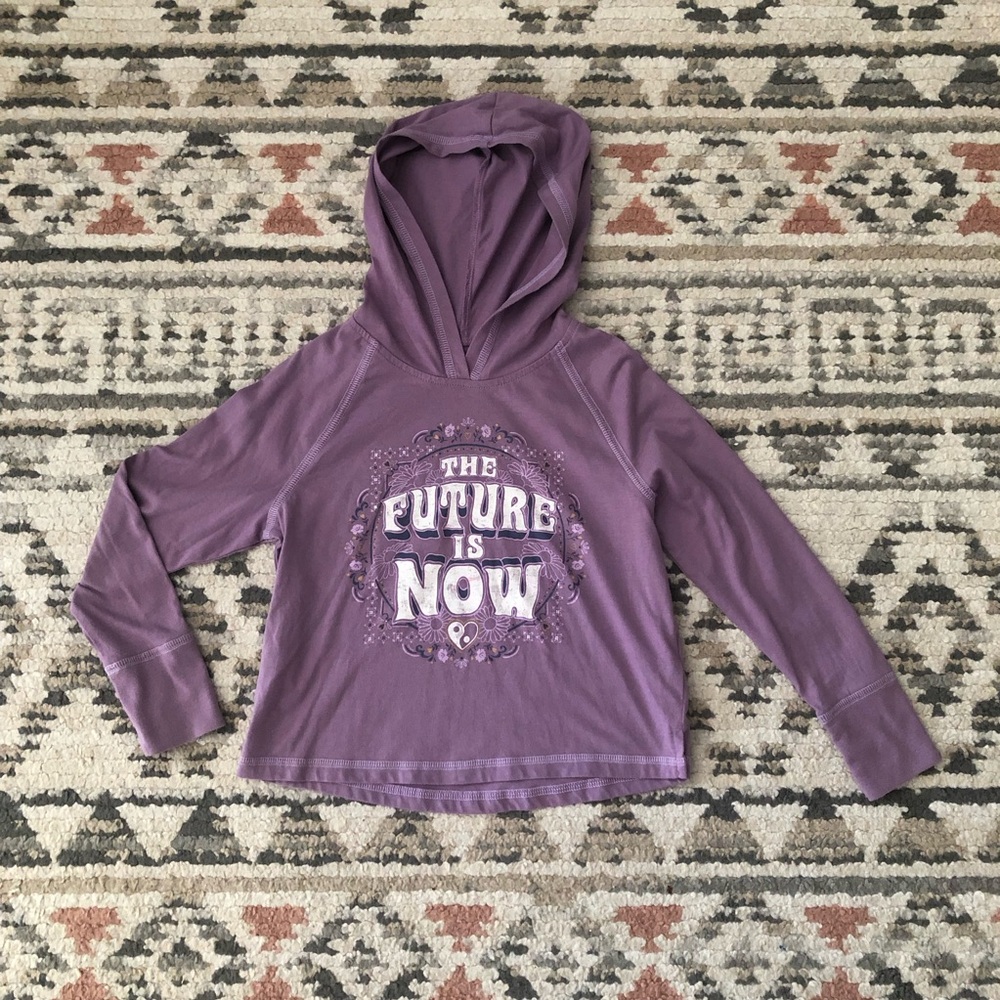 ☀️3/$20 OshKosh B'gosh Purple Hoodie The Future is Now
